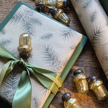 Gold Mini Acorn Glass Decorations | Bag of 10 - Thedanes.co.uk - Creative & Sustainable Living The Scandinavian Way