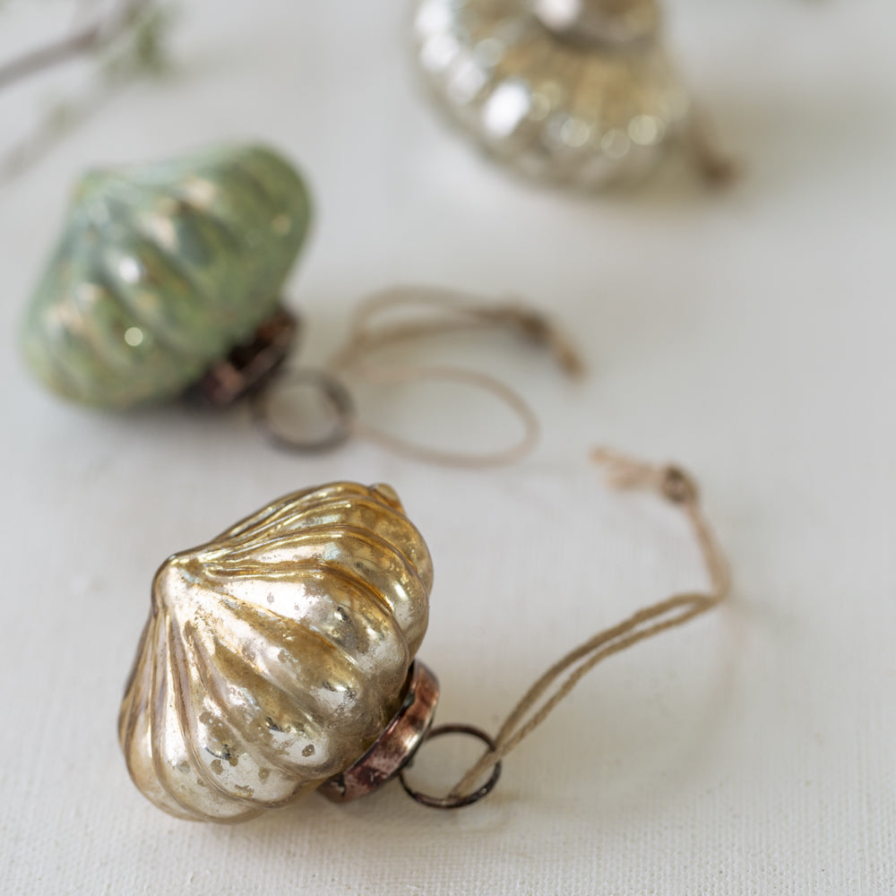 Small Pumpkin Antique Gold Decoration - Thedanes.co.uk - Creative & Sustainable Living The Scandinavian Way