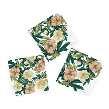 Helleborus Flower | Christmas Rose Paper Napkins 3-ply - Thedanes.co.uk - Creative & Sustainable Living The Scandinavian Way