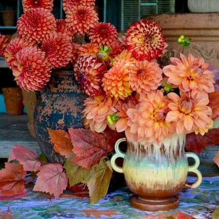 Linen Table Runner - Autumn Foliage & Berries | 145cm - Thedanes.co.uk - Creative & Sustainable Living The Scandinavian Way