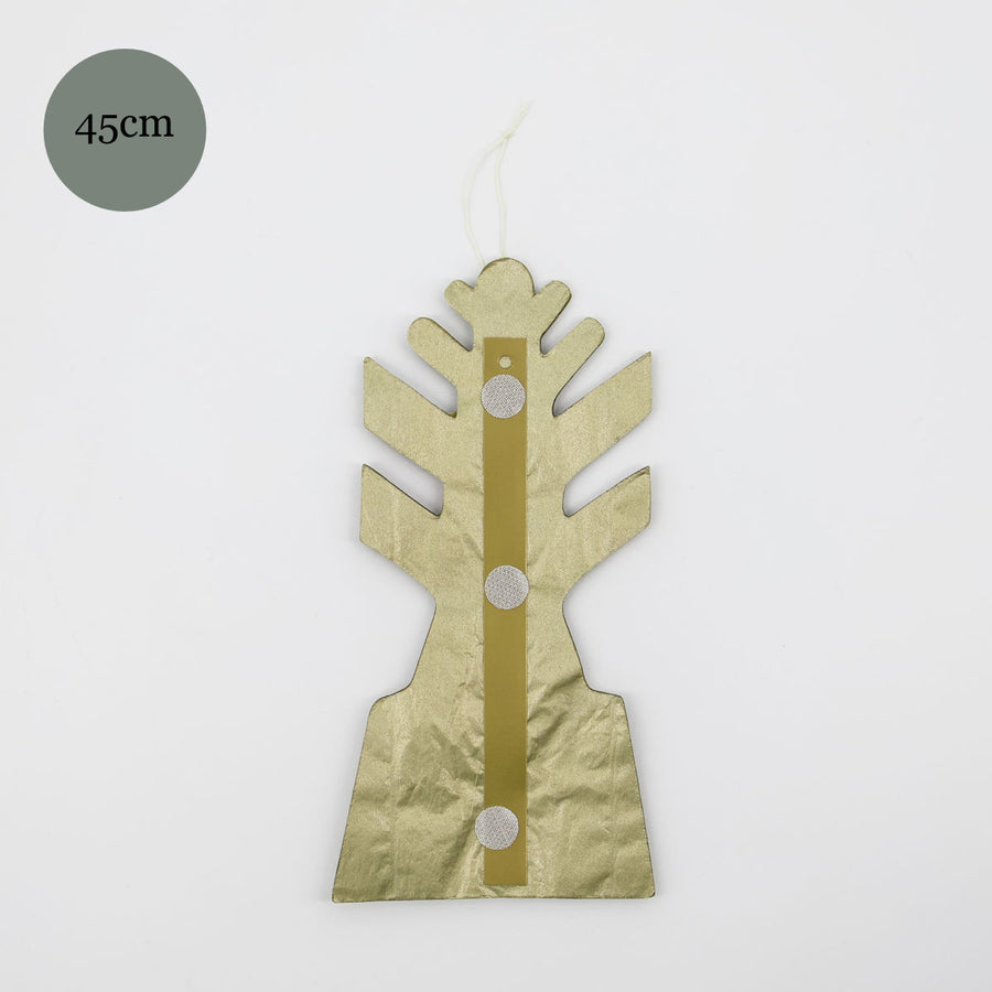 3 Metallic Gold Tissue Paper Star Fans | 2 Sizes - Thedanes.co.uk - Creative & Sustainable Living The Scandinavian Way