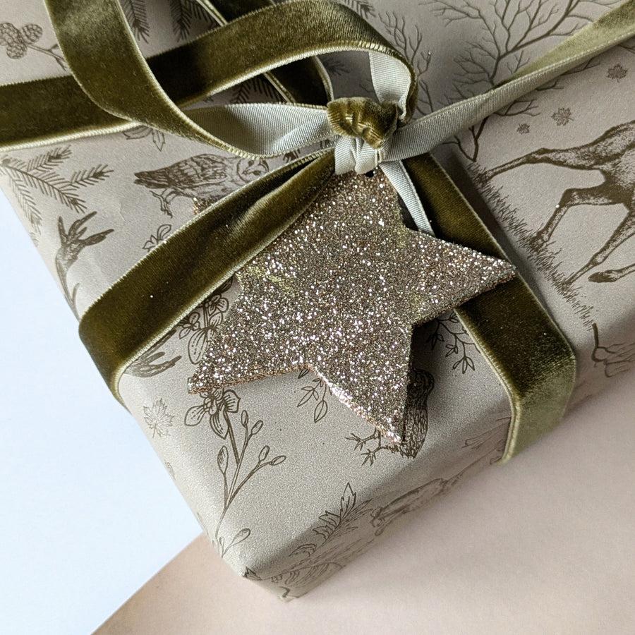 Noble Nordic Forest & Creatures Christmas Wrapping Paper, 3M FSC & Recyclable - Thedanes.co.uk - Creative & Sustainable Living The Scandinavian Way