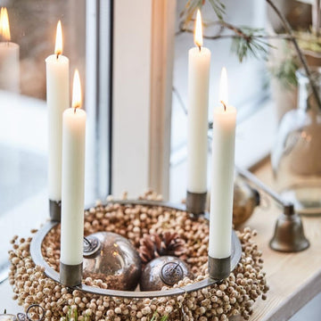 Advent Candle Holder Wreath With Spears