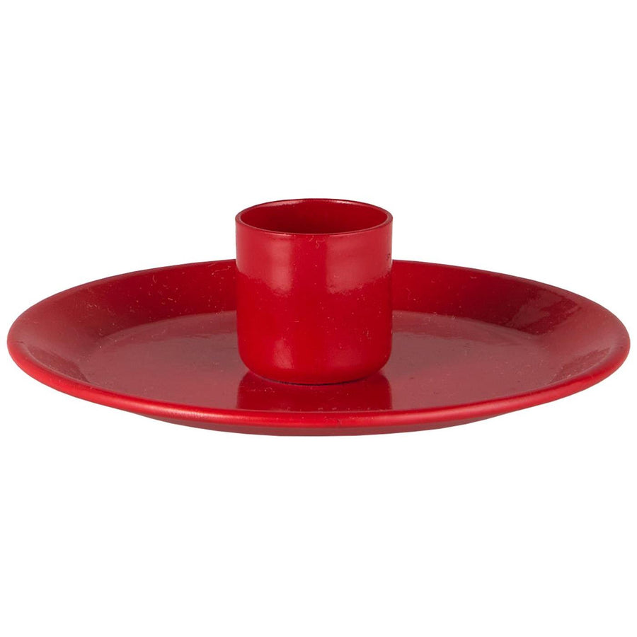 Red Enamel Candle Holder - Thedanes.co.uk - Creative & Sustainable Living The Scandinavian Way