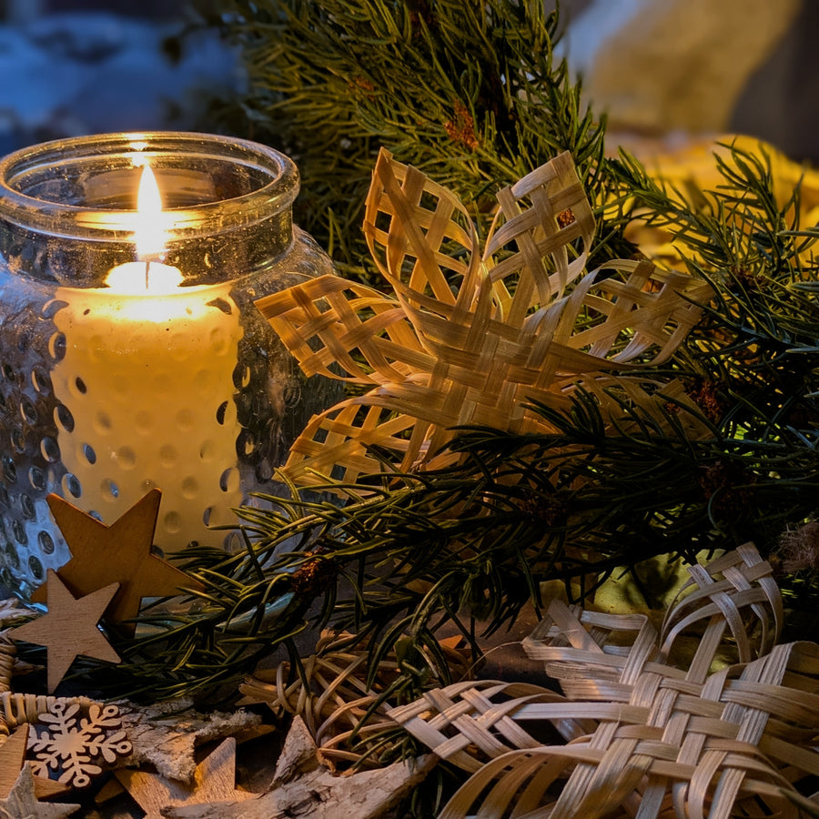 Natural Scandinavian Snowflake | Christmas Tree Decoration - Thedanes.co.uk - Creative & Sustainable Living The Scandinavian Way