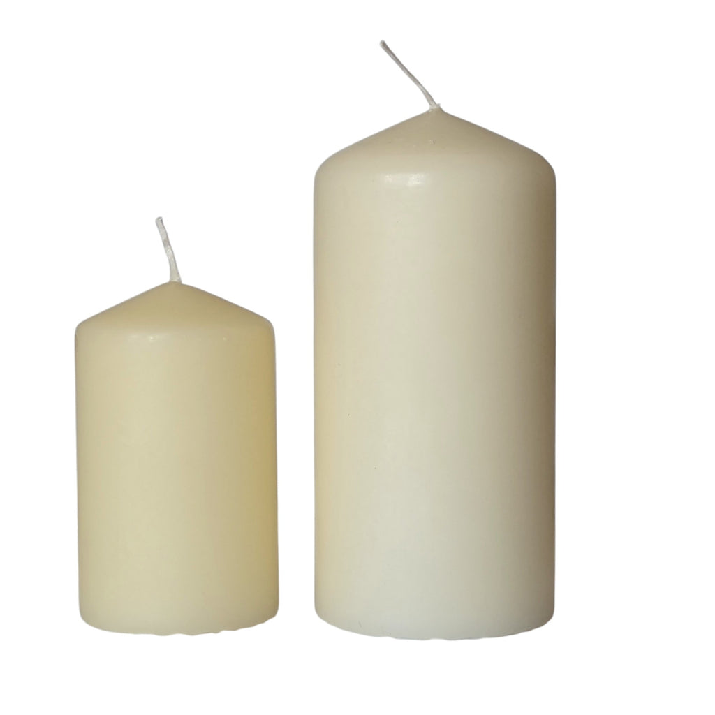 Bolsius Pillar Candles Ivory - 120mm or 75mm Tall - Thedanes.co.uk - Creative & Sustainable Living The Scandinavian Way