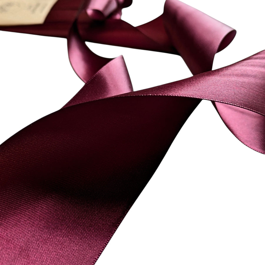 Burgundy Luxury Double Faced Satin Silk Ribbon 3M | 25mm or 50mm - Thedanes.co.uk - Creative & Sustainable Living The Scandinavian Way