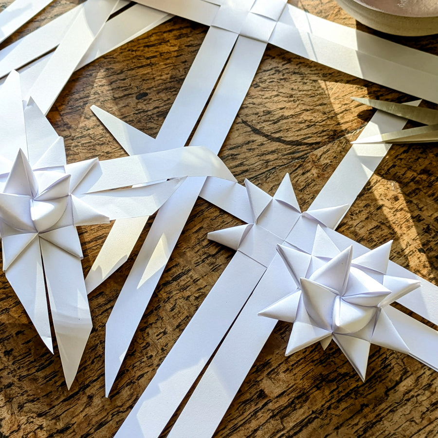 Wowen Scandi Paper Star DIY Craft Kit | White - Thedanes.co.uk - Creative & Sustainable Living The Scandinavian Way