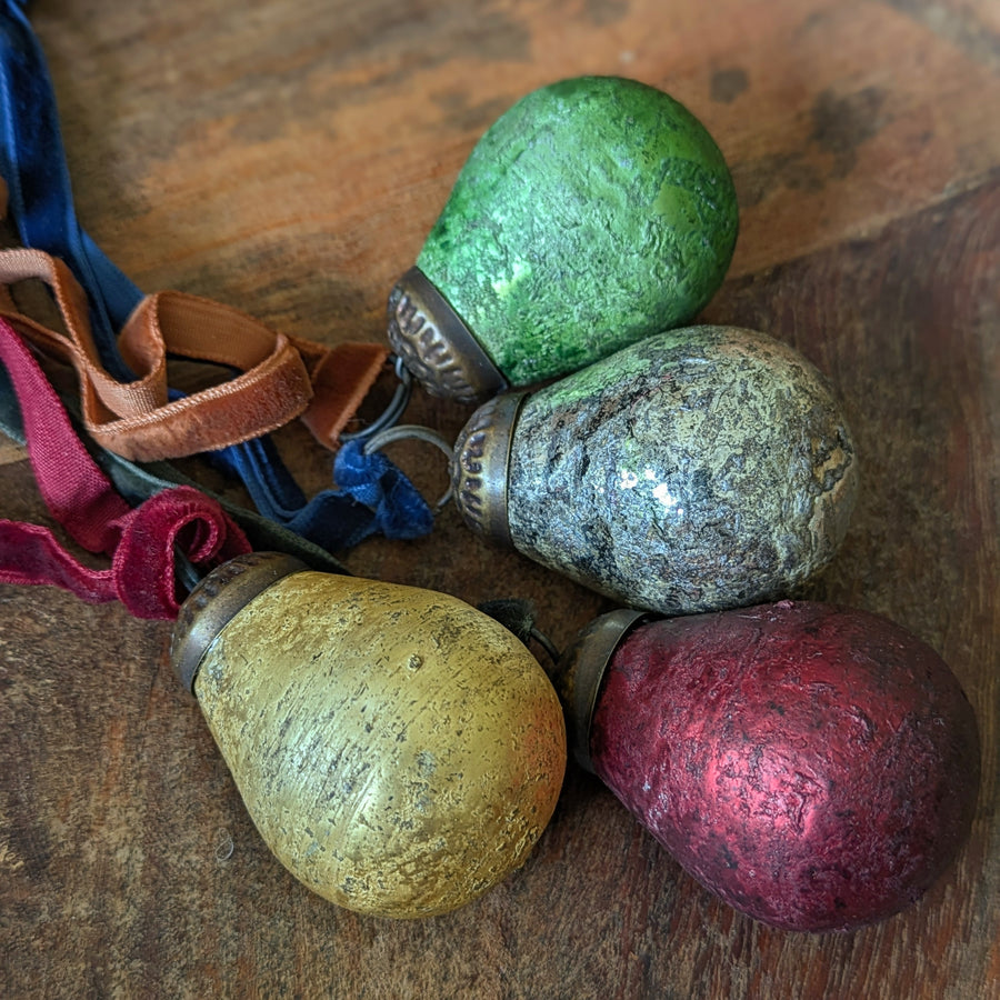 Small Pear Drop Glass Bauble Decorations - Set of 4 Assorted - Thedanes.co.uk - Creative & Sustainable Living The Scandinavian Way