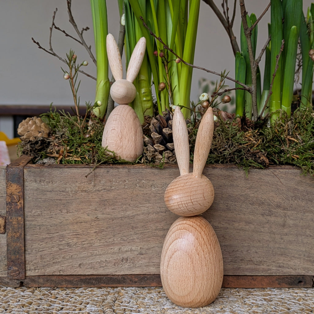 Wooden Standing Easter Bunny | 2 Sizes - Thedanes.co.uk - Creative & Sustainable Living The Scandinavian Way