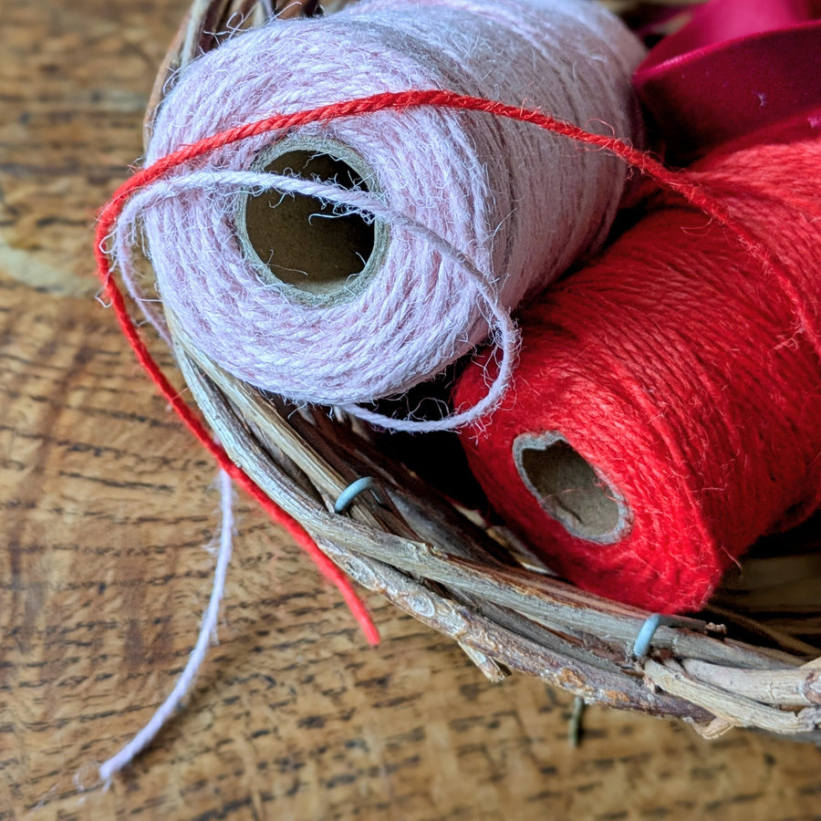 Jute String x 100Mtr | Red or Pink for Crafts & Gift Wrapping – The Danes