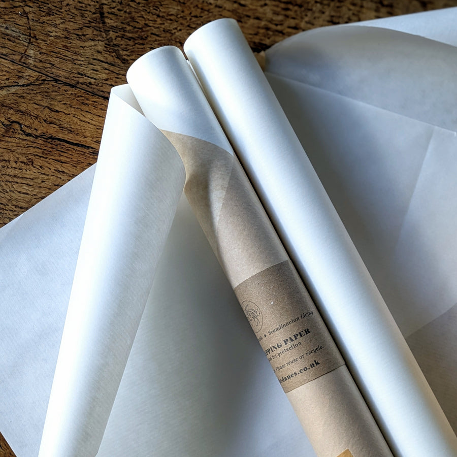 White Crafts Paper, 3M Roll| Paper Star & Snowflake Paper - Thedanes.co.uk - Creative & Sustainable Living The Scandinavian Way
