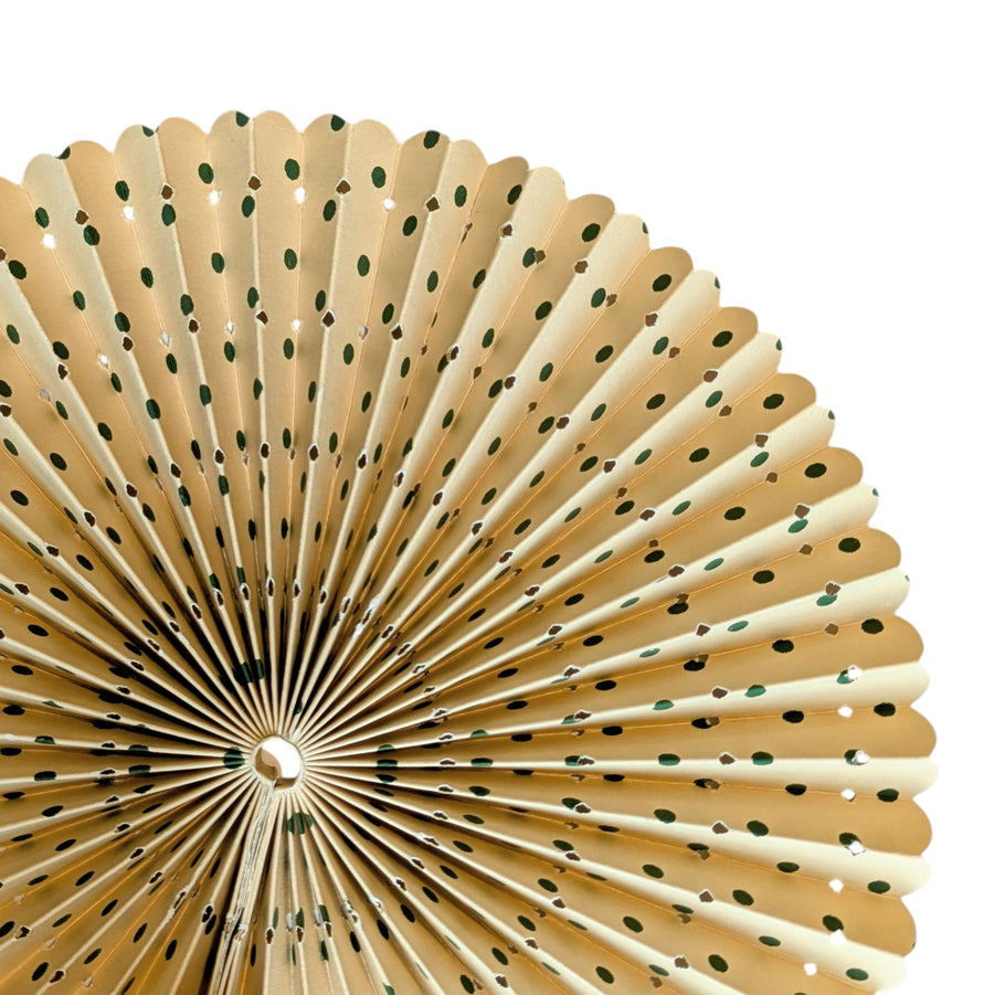 Paper Fan Rosette Christmas Decorations | Set of 2 in Assorted Colours - Thedanes.co.uk - Creative & Sustainable Living The Scandinavian Way