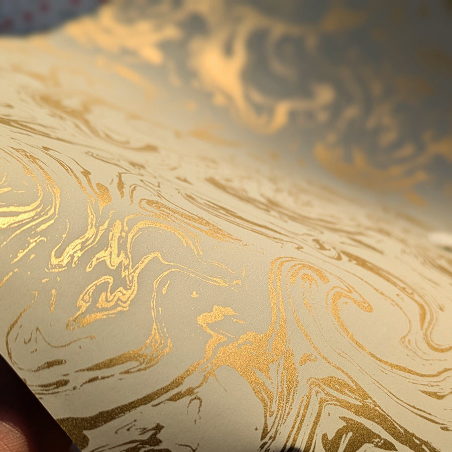 Gold Marble Gift Wrapping Paper| 57cm x 3M Recyclable - Thedanes.co.uk - Creative & Sustainable Living The Scandinavian Way