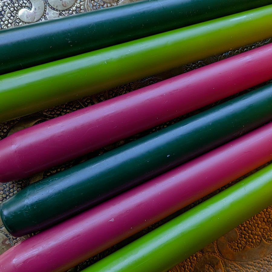 8 Tapered Dinner Candles | Midnight Jewel Colour Mix - Thedanes.co.uk - Creative & Sustainable Living The Scandinavian Way