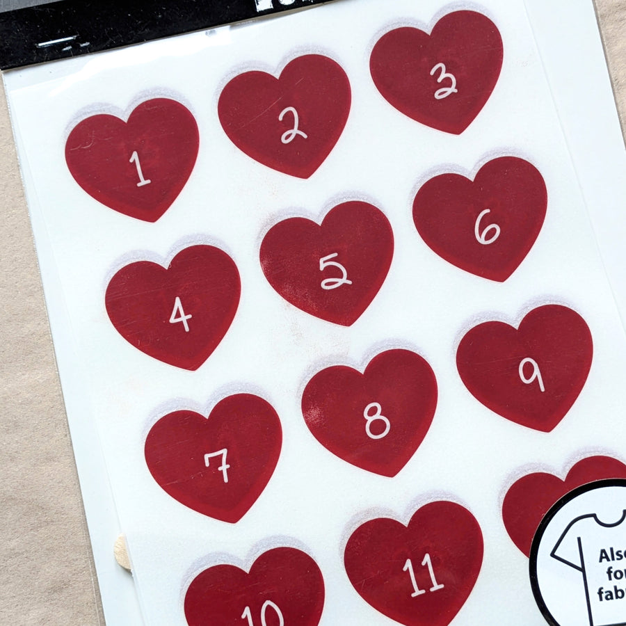 1-24 Christmas Advent Calendar Stickers - 3 Varieties - Thedanes.co.uk - Creative & Sustainable Living The Scandinavian Way