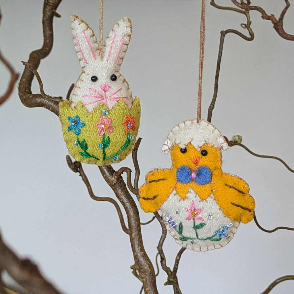 Felt Easter Egg Decorations | Assorted Designs - Thedanes.co.uk - Creative & Sustainable Living The Scandinavian Way