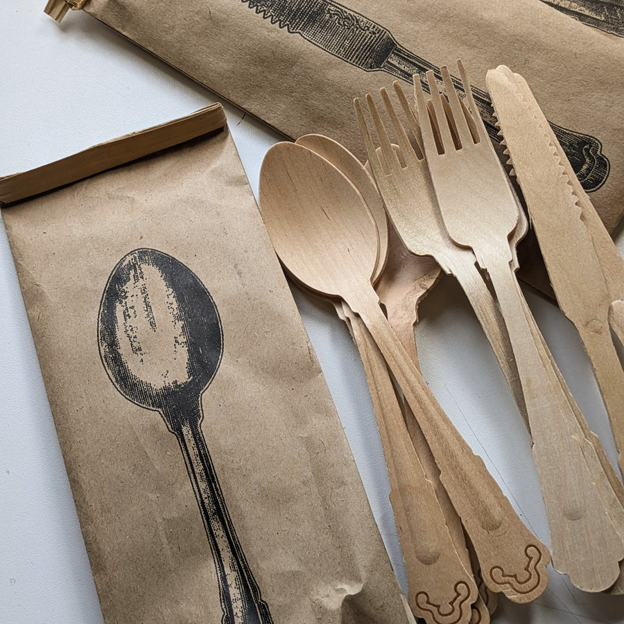 Wooden Vintage Cutlery | Packs of 10 - Thedanes.co.uk - Creative & Sustainable Living The Scandinavian Way