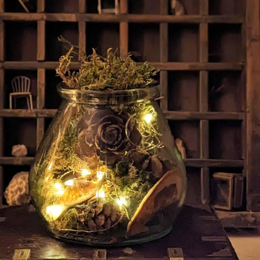 Scandi Christmas 'Hygge In A Box' Gift Set |  Recycled Glass Candle Jar With LED Lights - Thedanes.co.uk - Creative & Sustainable Living The Scandinavian Way