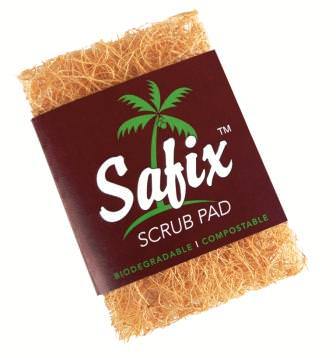 Safix Coconut Fibre Scrub Pad | 10 x 15cm - Thedanes.co.uk - Creative & Sustainable Living The Scandinavian Way