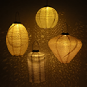 Solar Outdoor Summer Lantern | Spinning Top Shape 25x29cm - Thedanes.co.uk - Creative & Sustainable Living The Scandinavian Way
