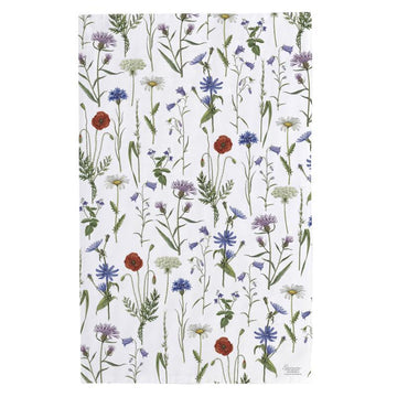 Organic Cotton Tea Towel | Hedgerow Meadow Flowers - Thedanes.co.uk - Creative & Sustainable Living The Scandinavian Way