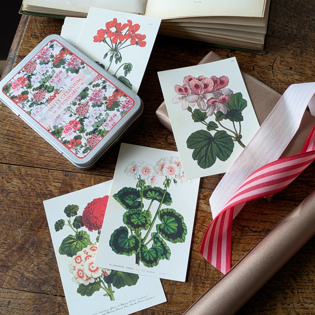 20 Postcard In A Tin | Sweet Geranium - Thedanes.co.uk - Creative & Sustainable Living The Scandinavian Way