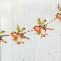 Victorian Paper Christmas Garland  | Holly & Robin Garland - Thedanes.co.uk - Creative & Sustainable Living The Scandinavian Way