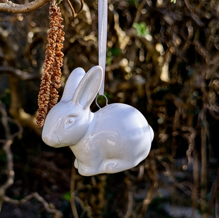 Hanging Ceramic Easter Bunny Decoration - Thedanes.co.uk - Creative & Sustainable Living The Scandinavian Way