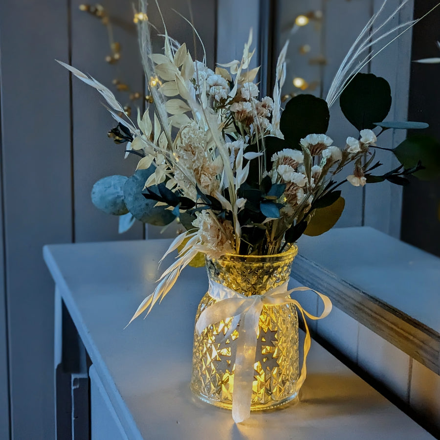 Winter Dried Flowers With Eucalyptus Glow Vase - Thedanes.co.uk - Creative & Sustainable Living The Scandinavian Way