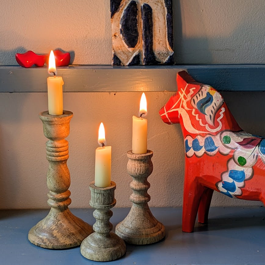 Wooden Chime Candleholders | Set of 3 - Thedanes.co.uk - Creative & Sustainable Living The Scandinavian Way