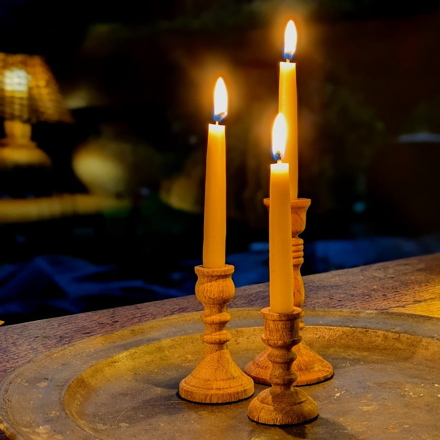 Wooden Chime Candleholders | Set of 3 - Thedanes.co.uk - Creative & Sustainable Living The Scandinavian Way