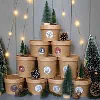 Decorative Green Glitter Bottle Brush Christmas Trees x 3 - Thedanes.co.uk - Creative & Sustainable Living The Scandinavian Way