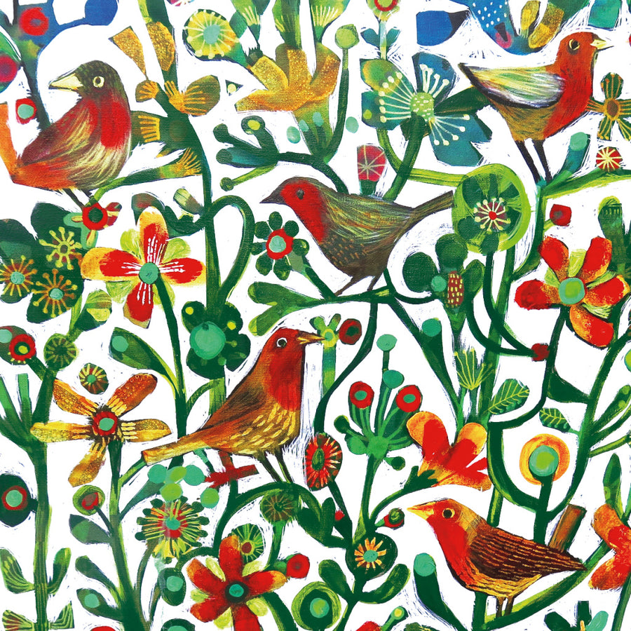 Havanna Autumnal Floral Bird Paper Napkins by Esté MacLeod - The Danes