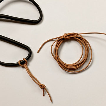 2mm Natural Round Leather String- 2mtrs - The Danes