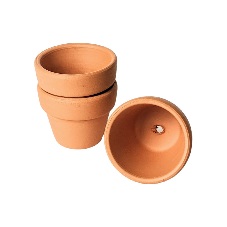 3 Mini Terracotta Pots - The Danes