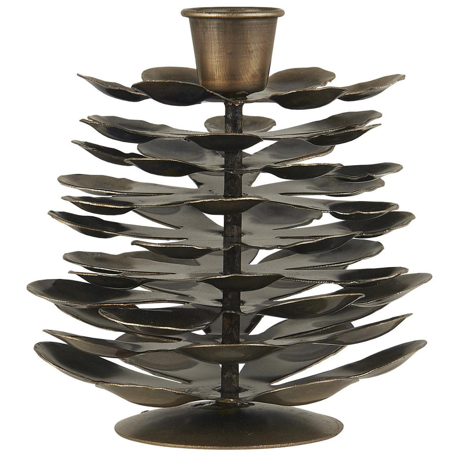 Scandinavian Metal Pine Cone Candle Holder - 2 Sizes - The Danes
