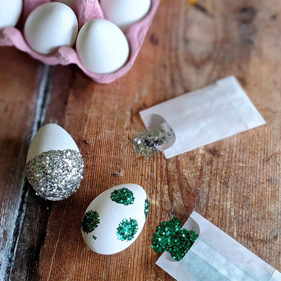 6 Easter Eggs Craft Kit  - Paint & Glitter - The Danes
