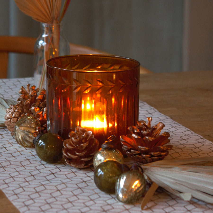 Fair Trade Gold Antique Glass Baubles Decorations - Thedanes.co.uk - Creative & Sustainable Living The Scandinavian Way