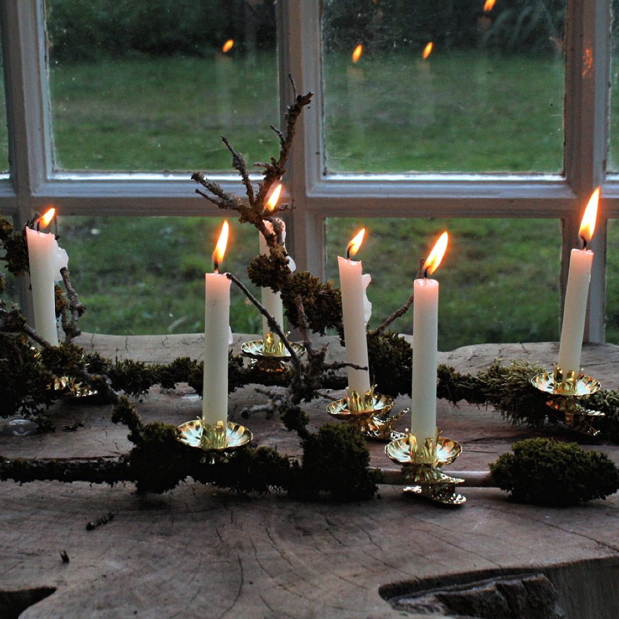 Christmas Tree Chime Candle Clips - Gold Or Silver x 8 - The Danes