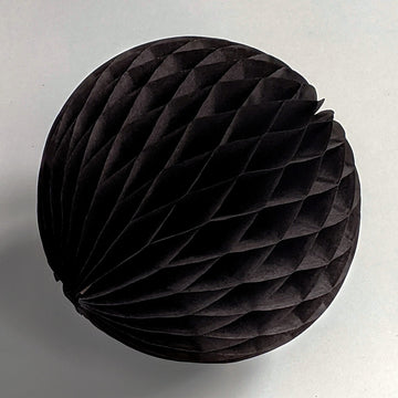Black Honeycomb Paper Ball - The Danes