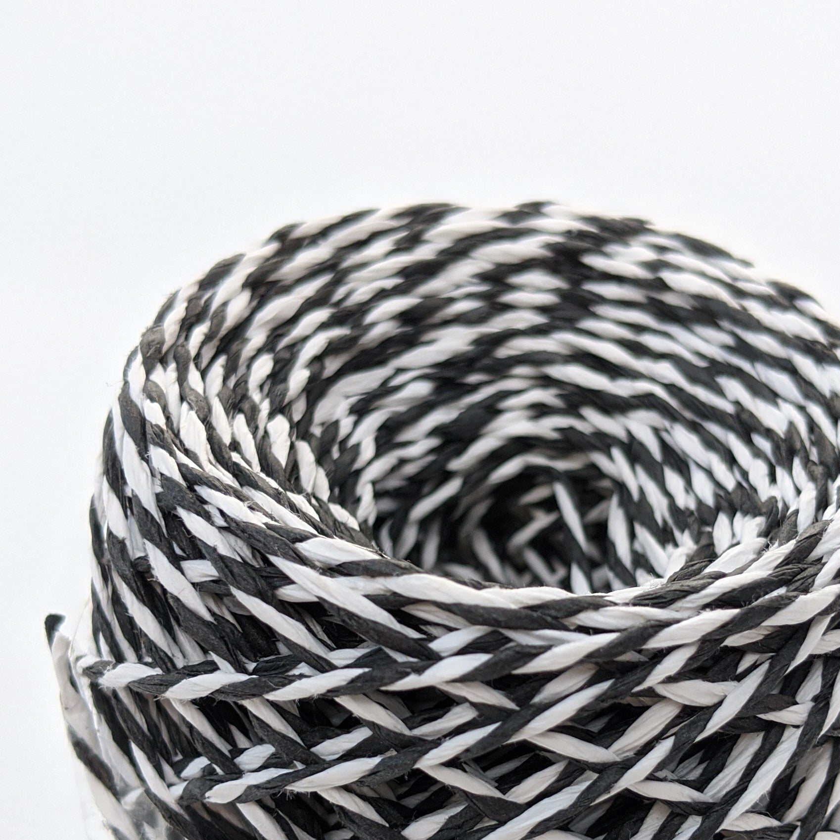 Black & White Twisted Paper String - 50m – The Danes