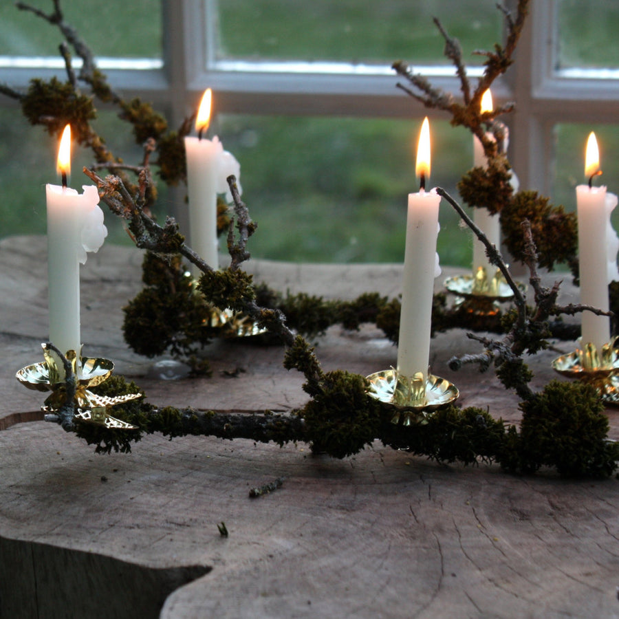 Christmas Tree Chime Candle Clips - Gold Or Silver x 8 - The Danes
