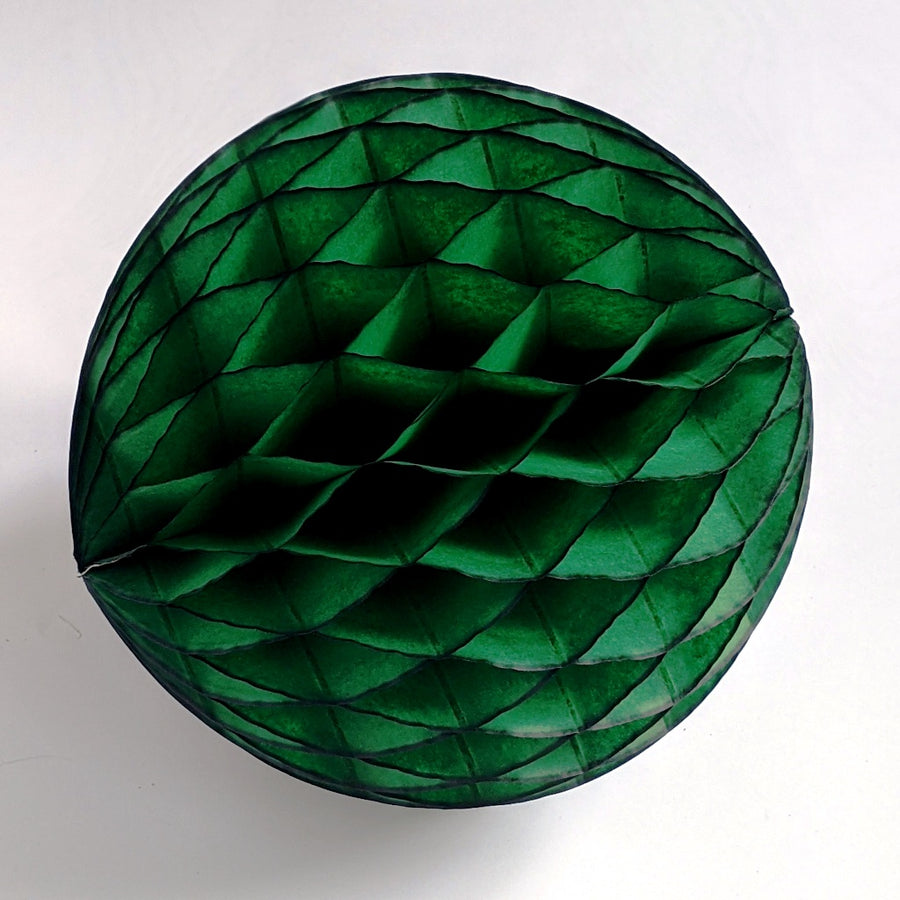 Dark Green Honeycomb Paper Ball - The Danes