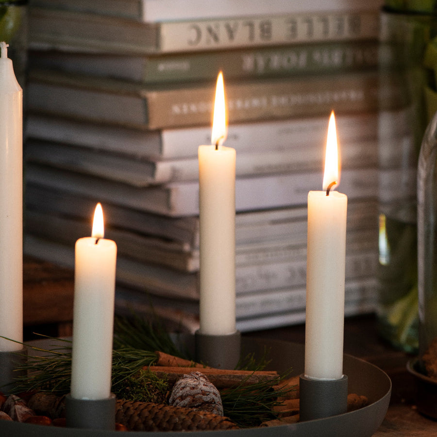 Dinner Candles x 8 - Ivory - The Danes