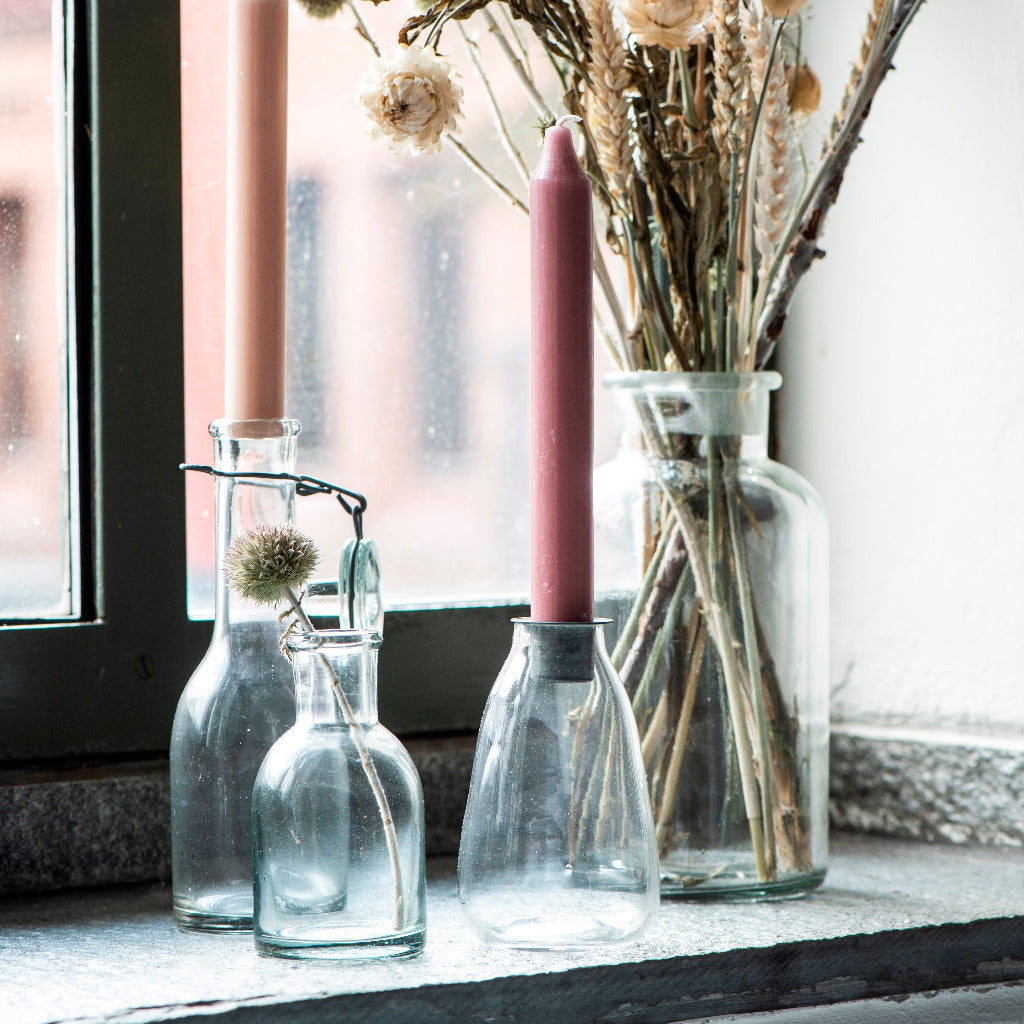 10 Dinner Candles 18cm x 2mm | Rustic Rose Pink - Thedanes.co.uk - Creative & Sustainable Living The Scandinavian Way