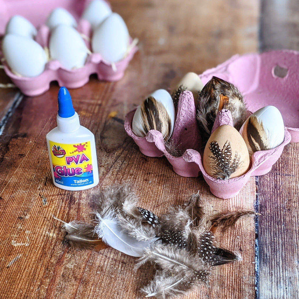 Easter Eggs Craft - Feather Kit - Thedanes.co.uk - Creative & Sustainable Living The Scandinavian Way