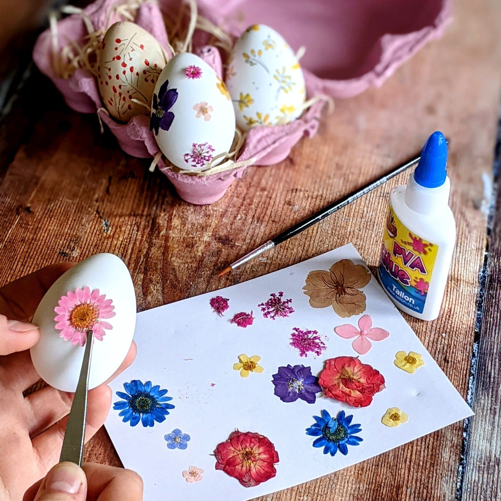 Easter Eggs Craft - Pressed Flower Kit - Thedanes.co.uk - Creative & Sustainable Living The Scandinavian Way