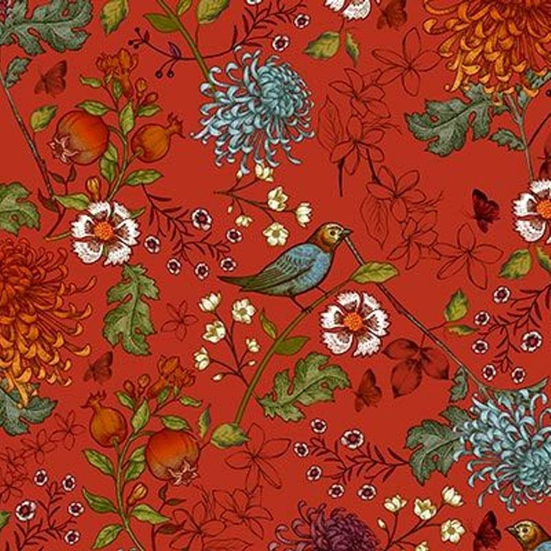 Gift Wrapping Paper - Bird & Blooms, 3M - The Danes