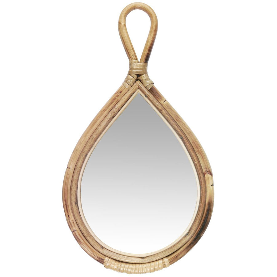 Hand Mirror With Bamboo Frame, 36cm